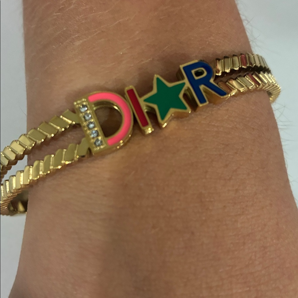 Gold Women’s Dior Star Accent Bracelet - Unbranded